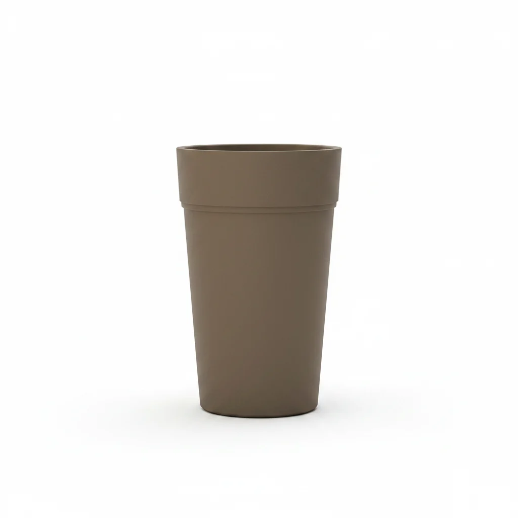 TeraPlast Vaso Stem 65 Sand Tortora Resina Outdoor