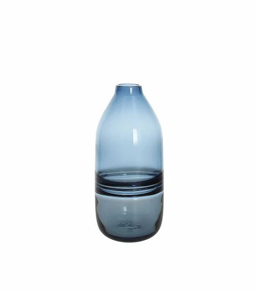 Tognana Vaso Bottiglia Riga Blu H 30 Cm Design Atmosphere