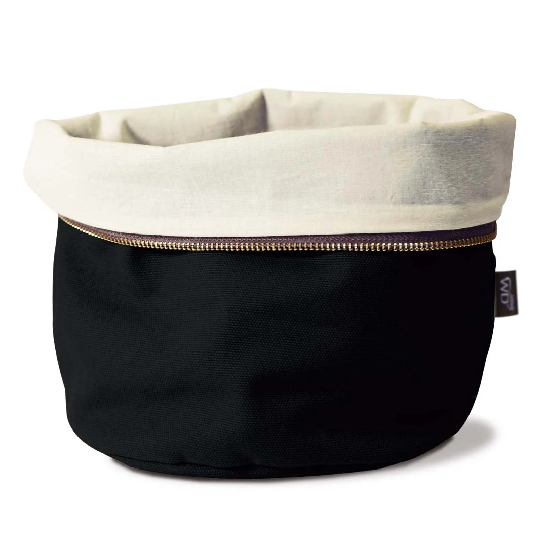 WD LifeStyle Sacchetto Pane Riscaldabile Cotone Nero