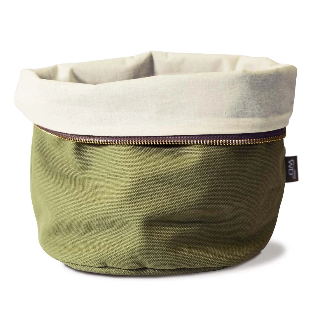 WD LifeStyle Sacchetto Pane Riscaldabile Cotone Verde