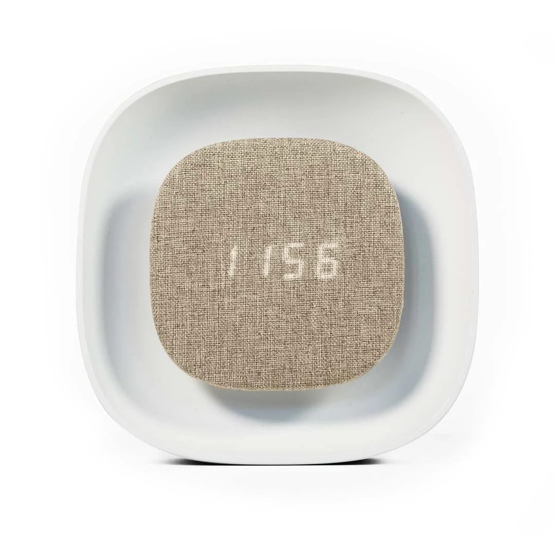 WD LifeStyle Sveglia Digitale Wireless Ricaricabile Luce Led Beige