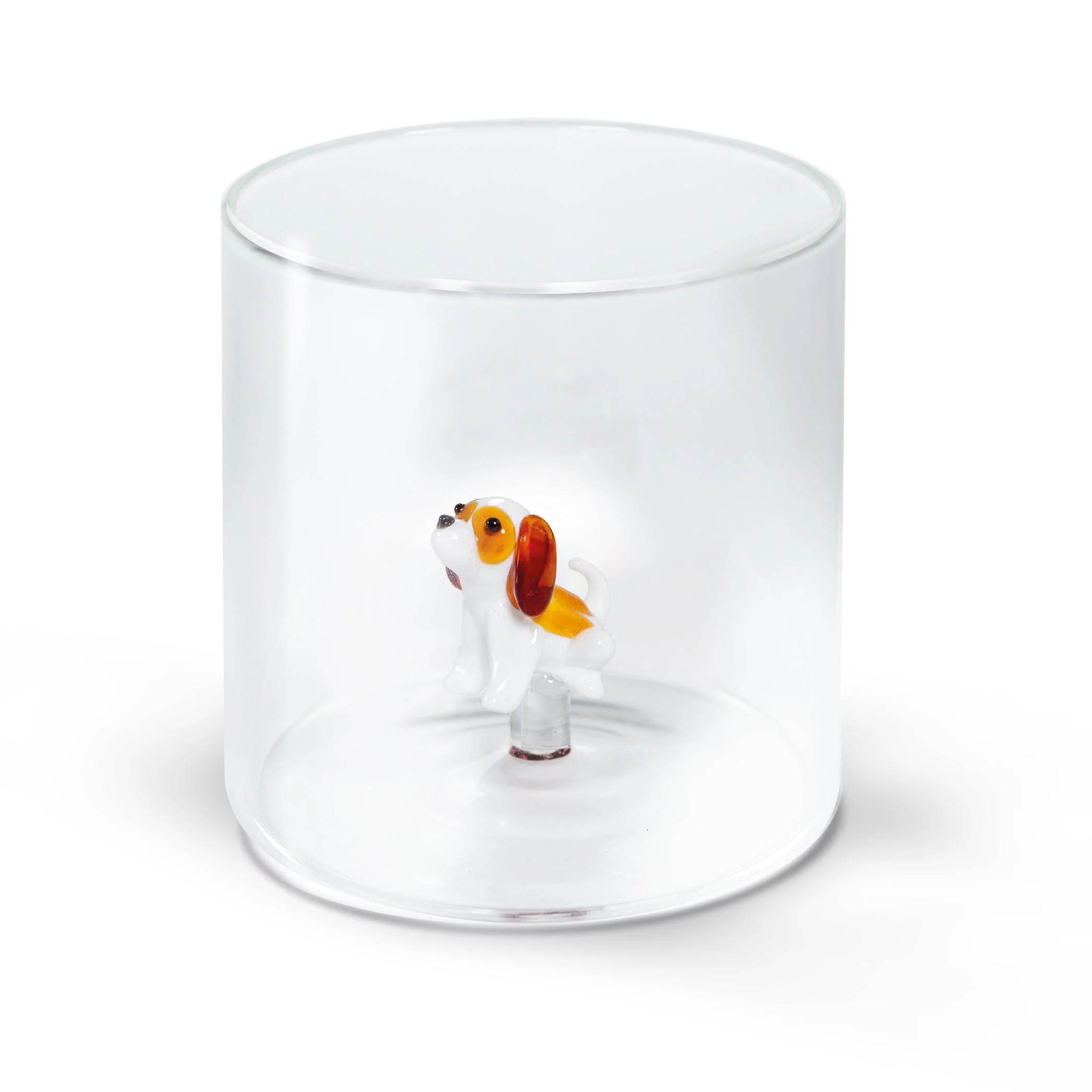 WD LifeStyle Bicchiere Vetro Borosilicato Cc 250 ml Decoro Cavalier King