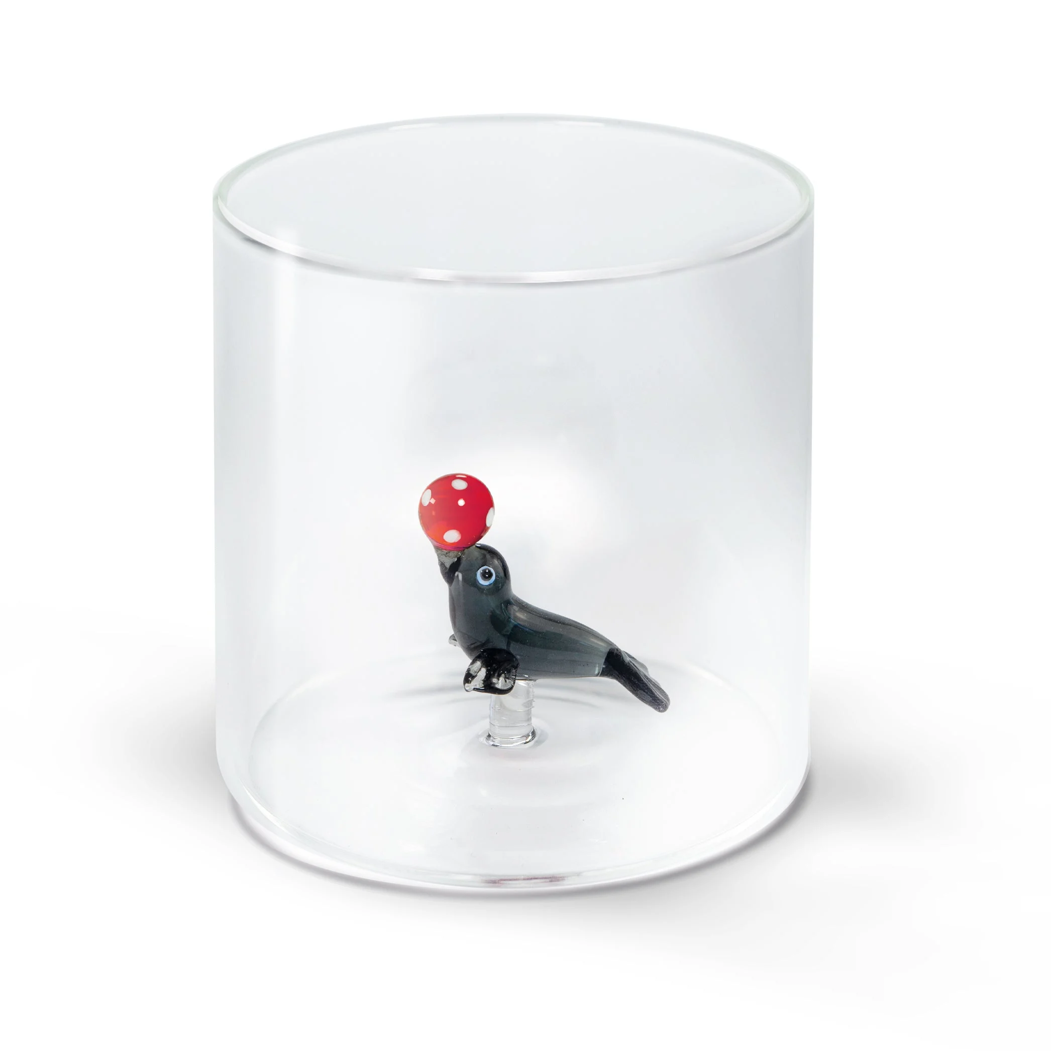 WD LifeStyle Bicchiere Vetro Borosilicato Cc 250 ml Decoro Foca