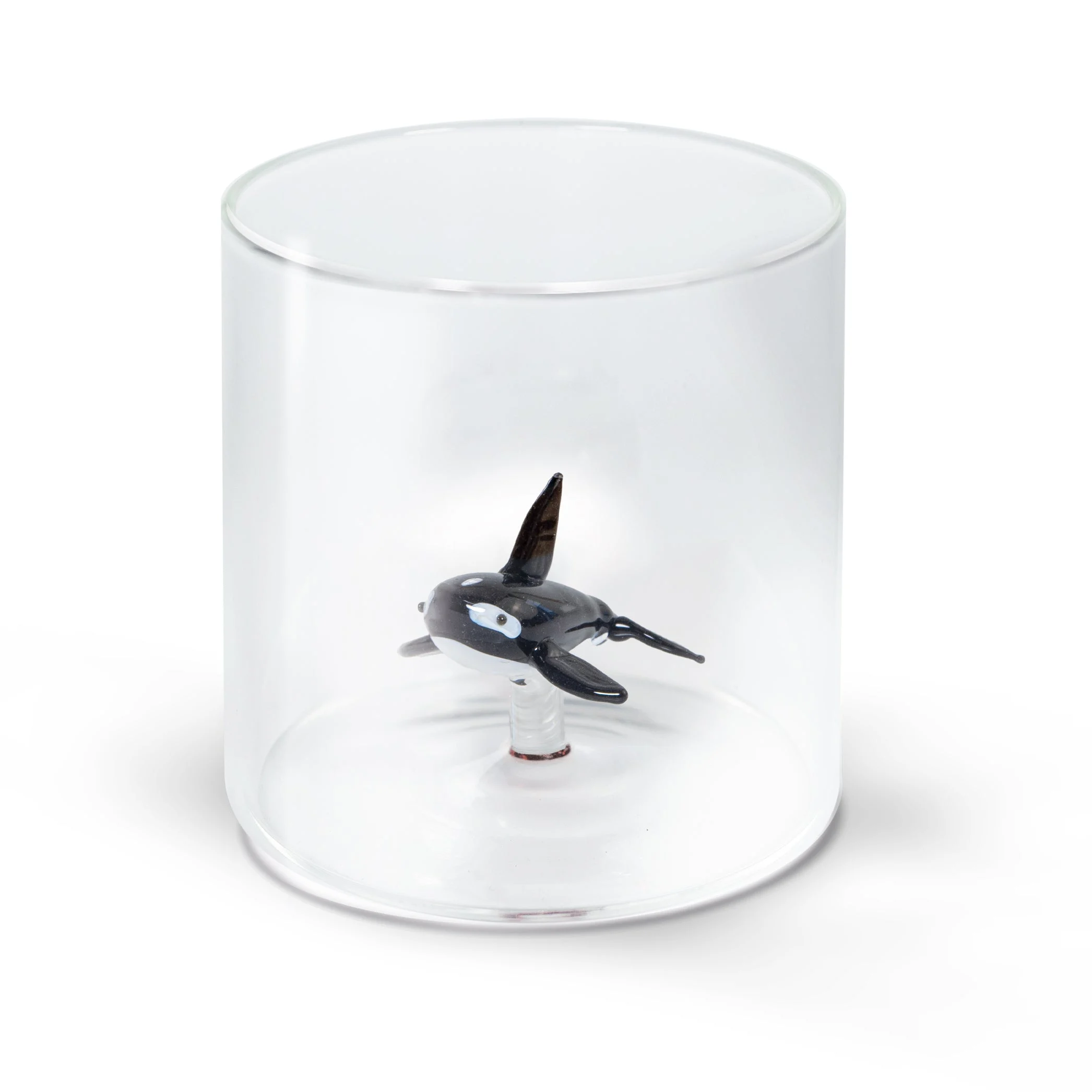 WD LifeStyle Bicchiere Vetro Borosilicato Cc 250 ml Decoro Orca