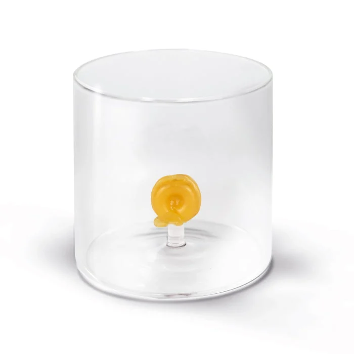 WD LifeStyle Bicchiere Vetro Borosilicato Cc 250 ml Decoro Pasta Tortellino