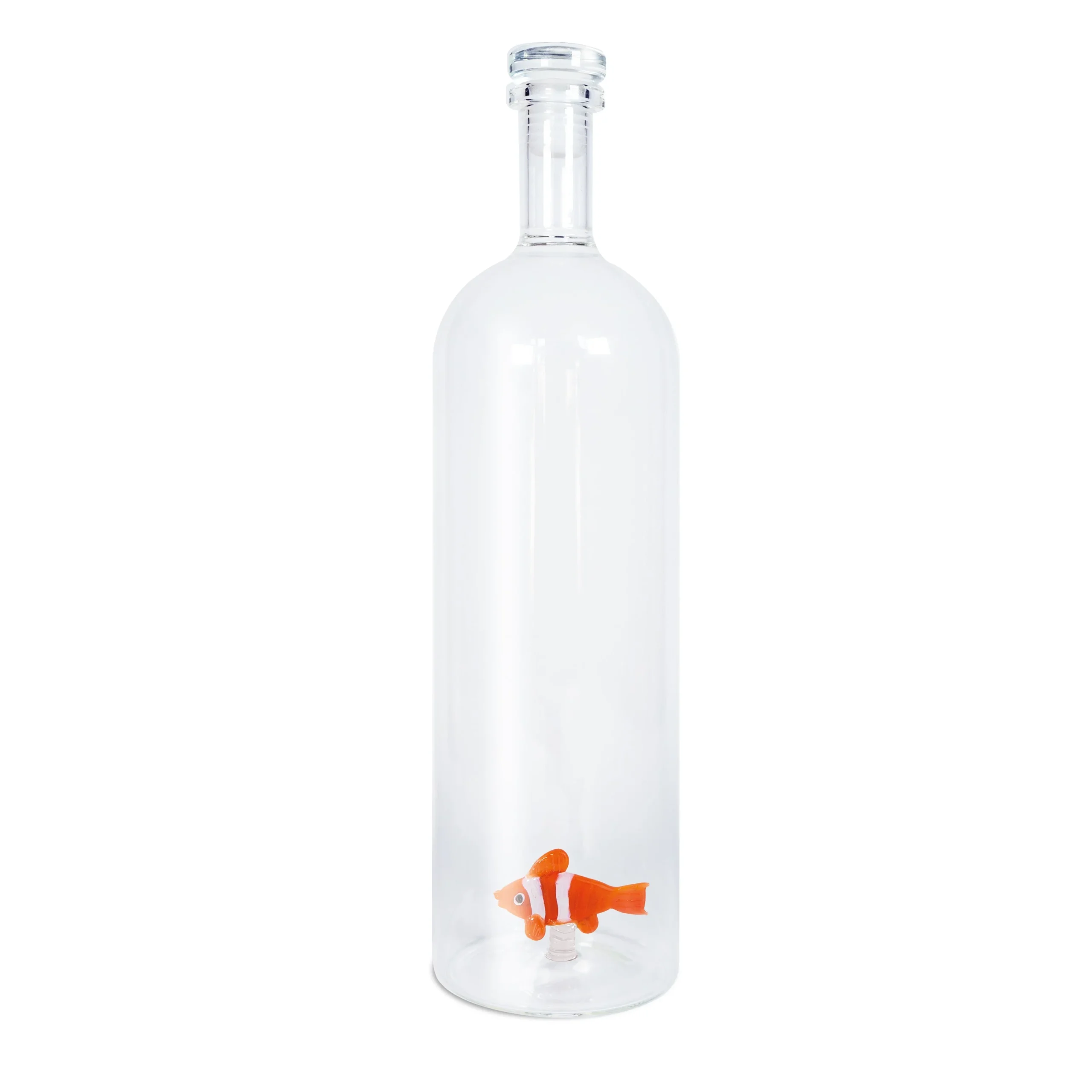 WD LifeStyle Bottiglia Vetro con Tappo Cc 1,2 Lt Pesce Pagliaccio