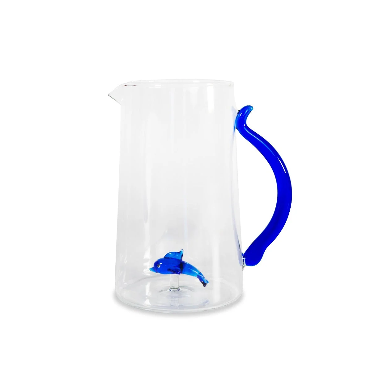 WD LifeStyle Caraffa Vetro Borosilicato Cc 1,5 Lt Decoro Delfino