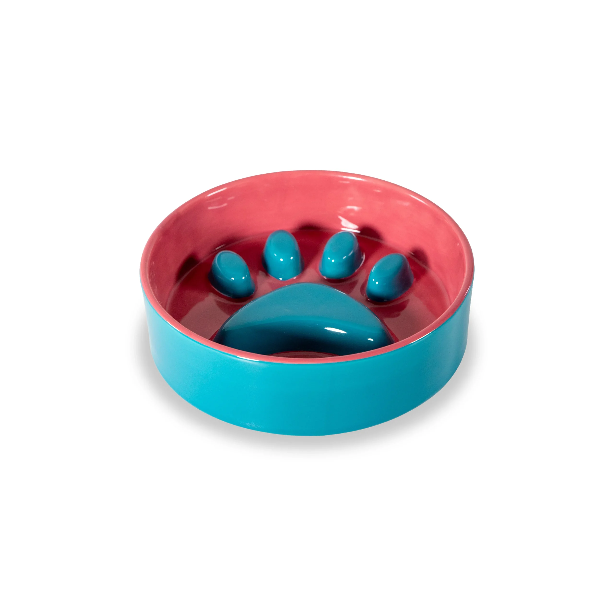 WD LifeStyle Ciotola Zampa Cat D 16 Cm Azzurro Rosso