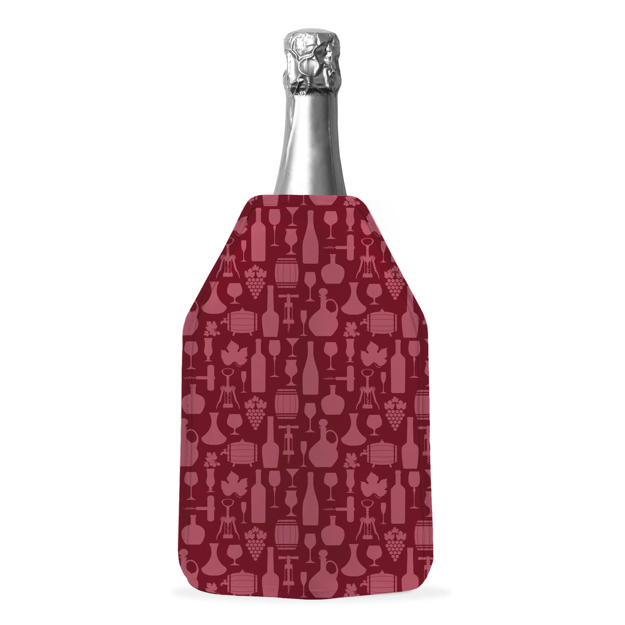 WD LifeStyle Glacette Morbida 15,5 x 22,5 x 2 Cm Decoro Vino Bordeaux