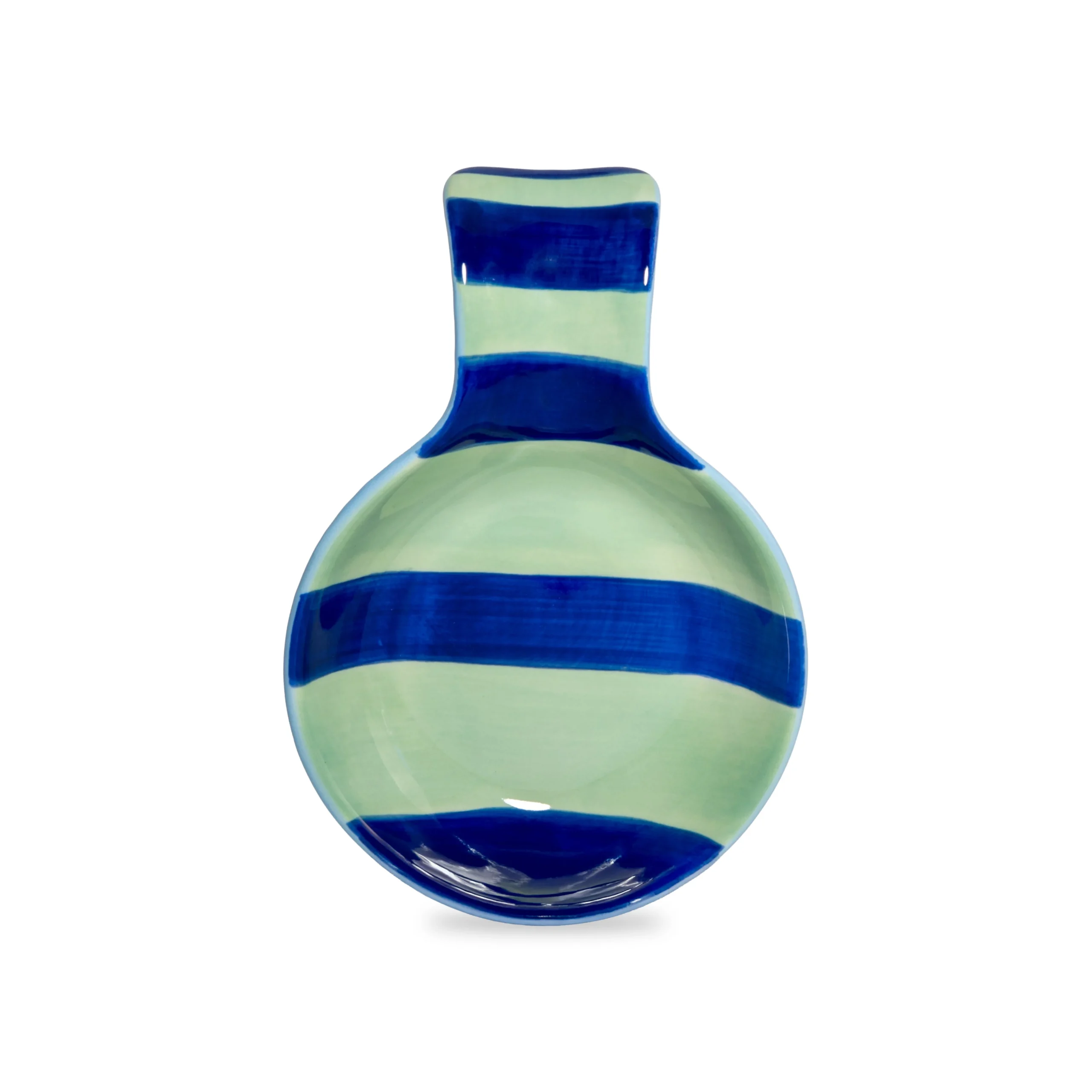 WD LifeStyle Poggiamestolo in  Stoneware 17,3 x 12  x 3,2 Cm Verde Blu