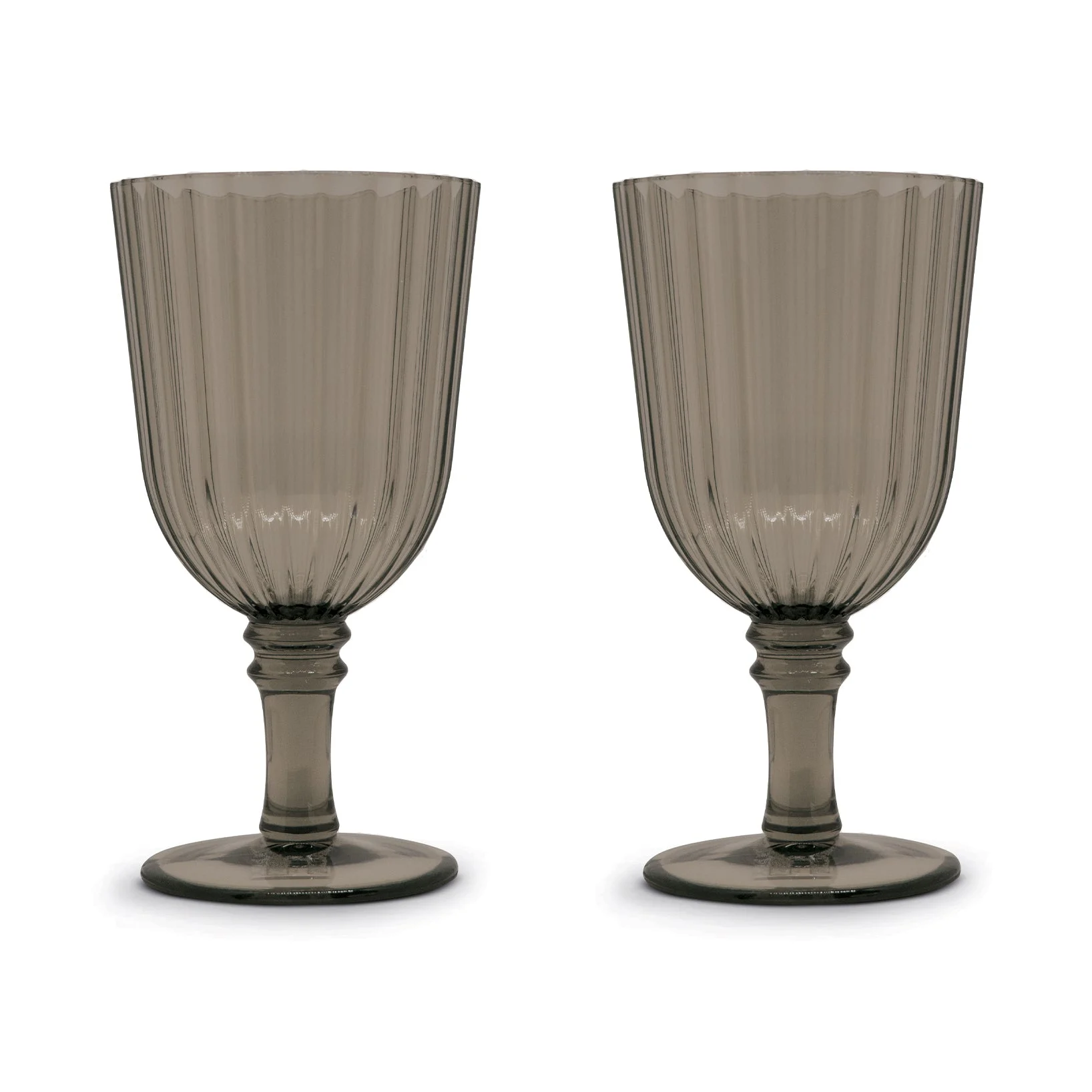 WD LifeStyle Set 2 Calici in Acrilico 460 Ml Marrone