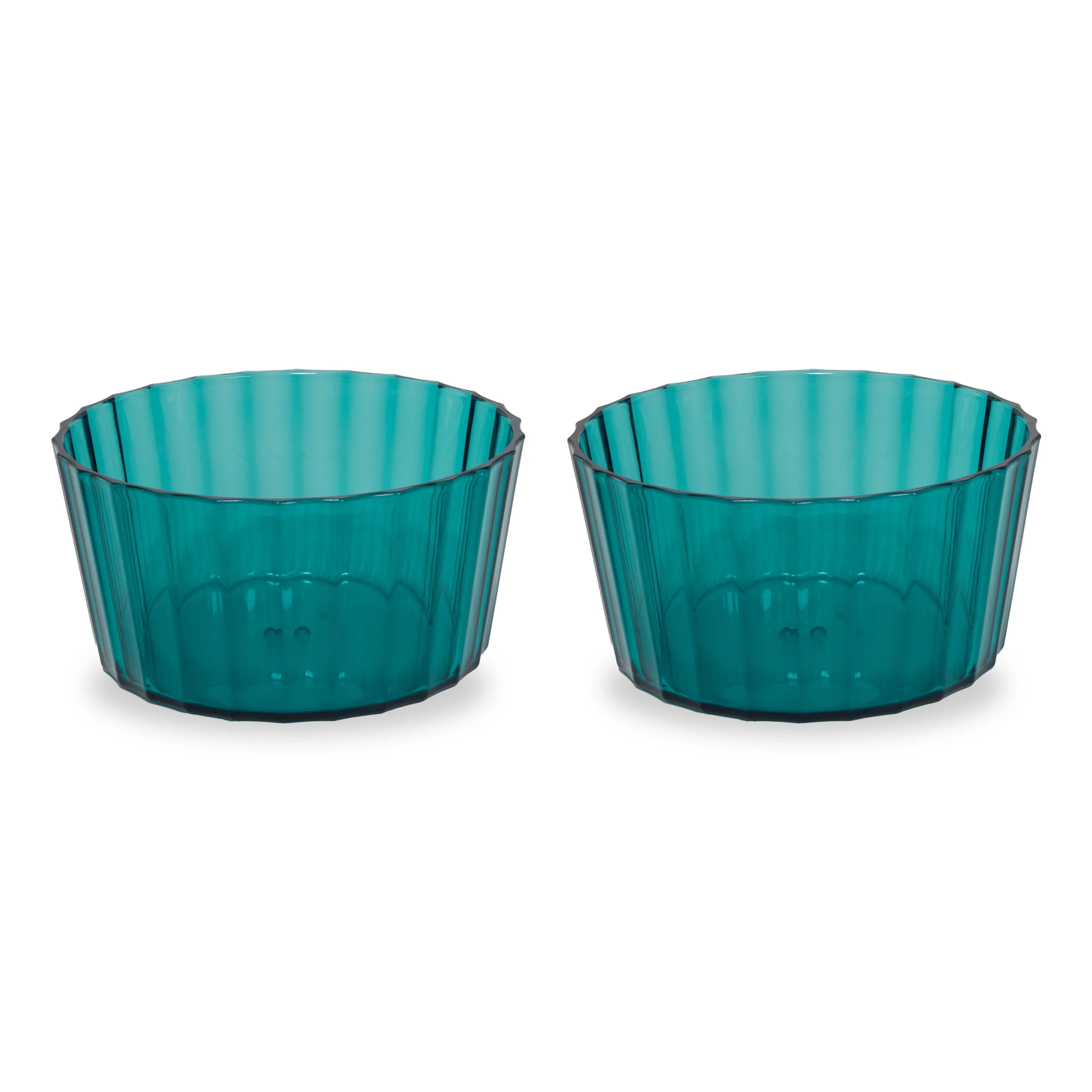 WD LifeStyle Set 2 Coppette in Acrilico 490 Ml Turchese