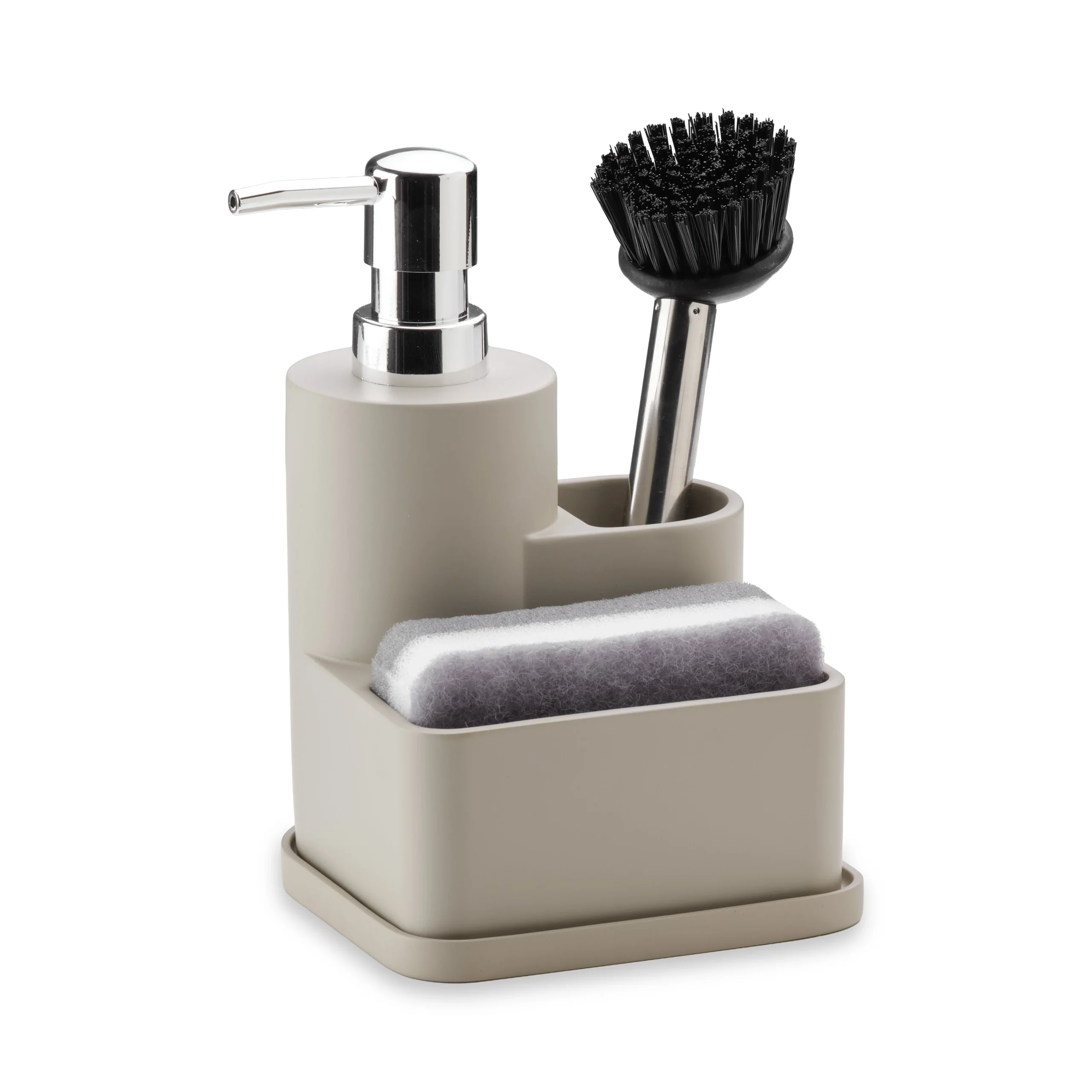 WD LifeStyle Set Contenitore Sapone, Spugna e Spazzola