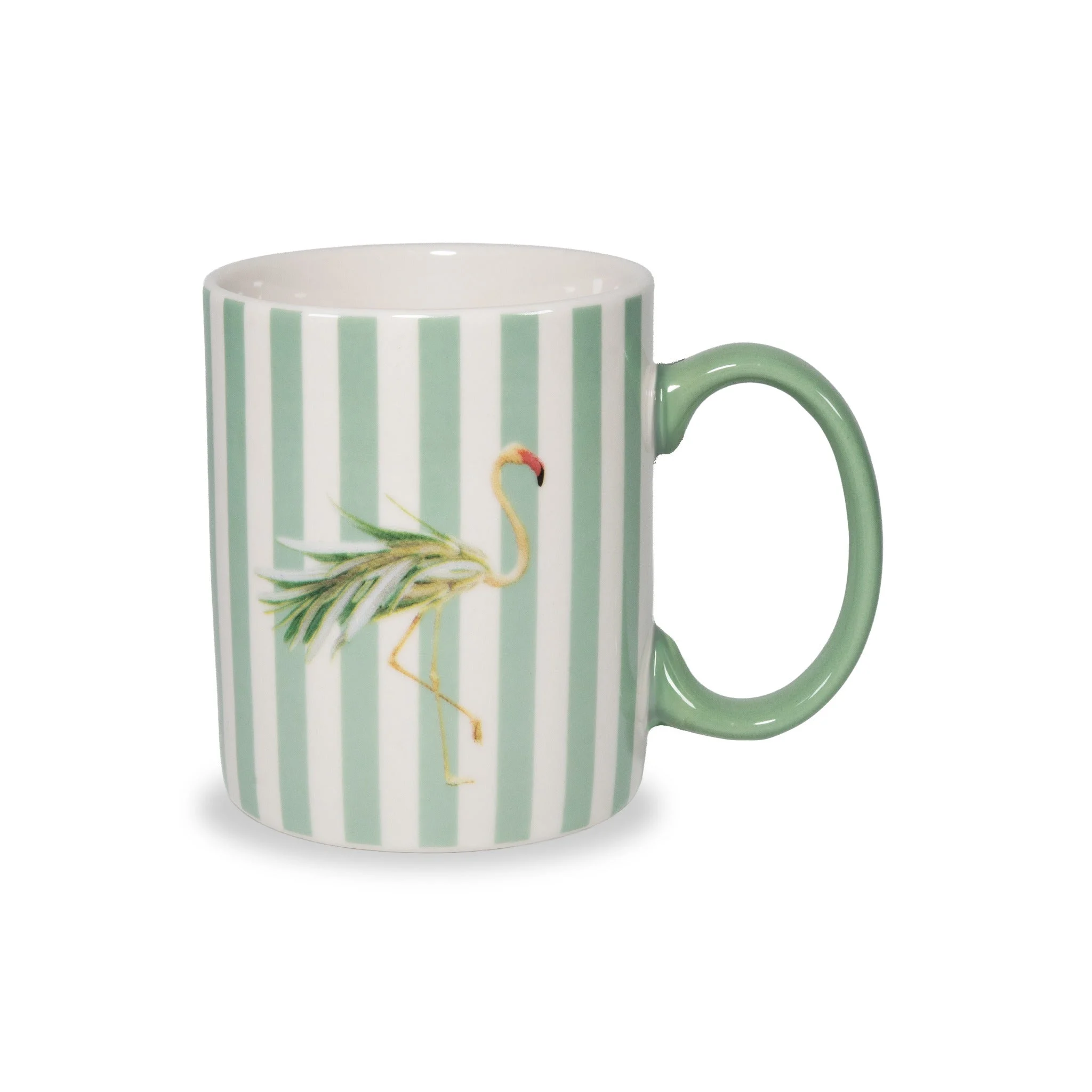 WD LifeStyle Tazza in New Bone China 330 Ml Decoro Fenicottero