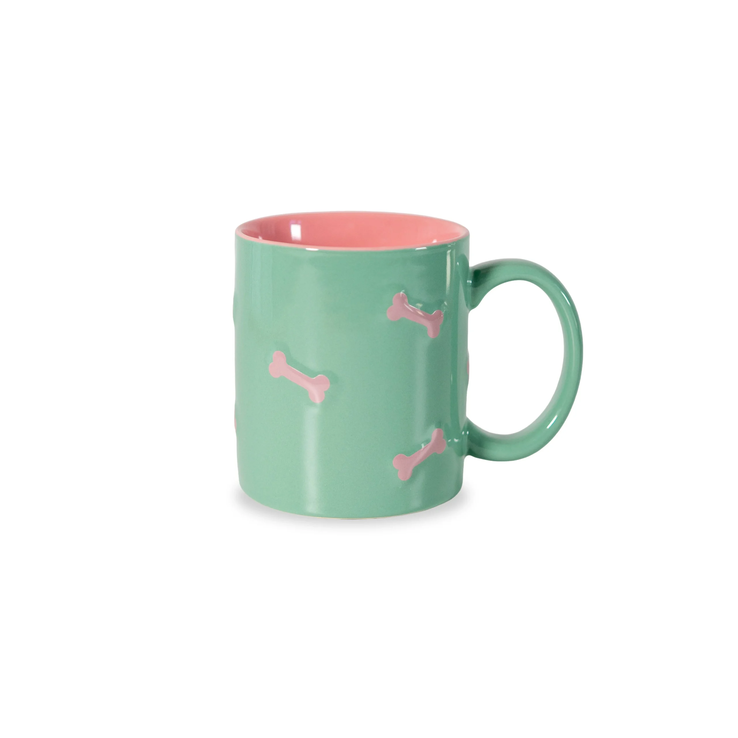 WD LifeStyle Tazza in Stoneware Decoro Osso Rosa