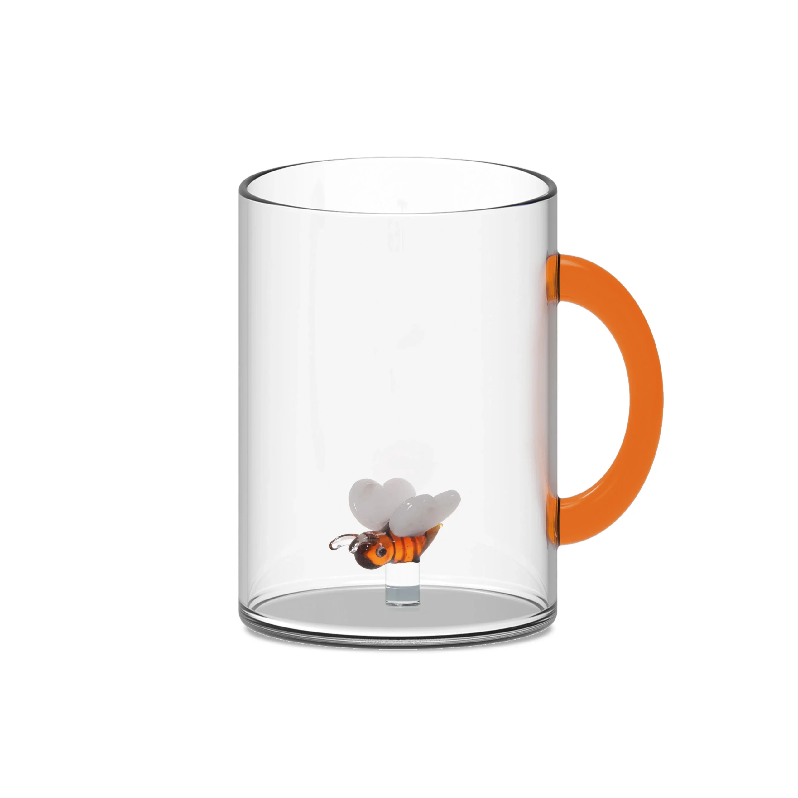 WD LifeStyle Tazza Vetro Borosilicato Cc 420 ml Decoro Ape