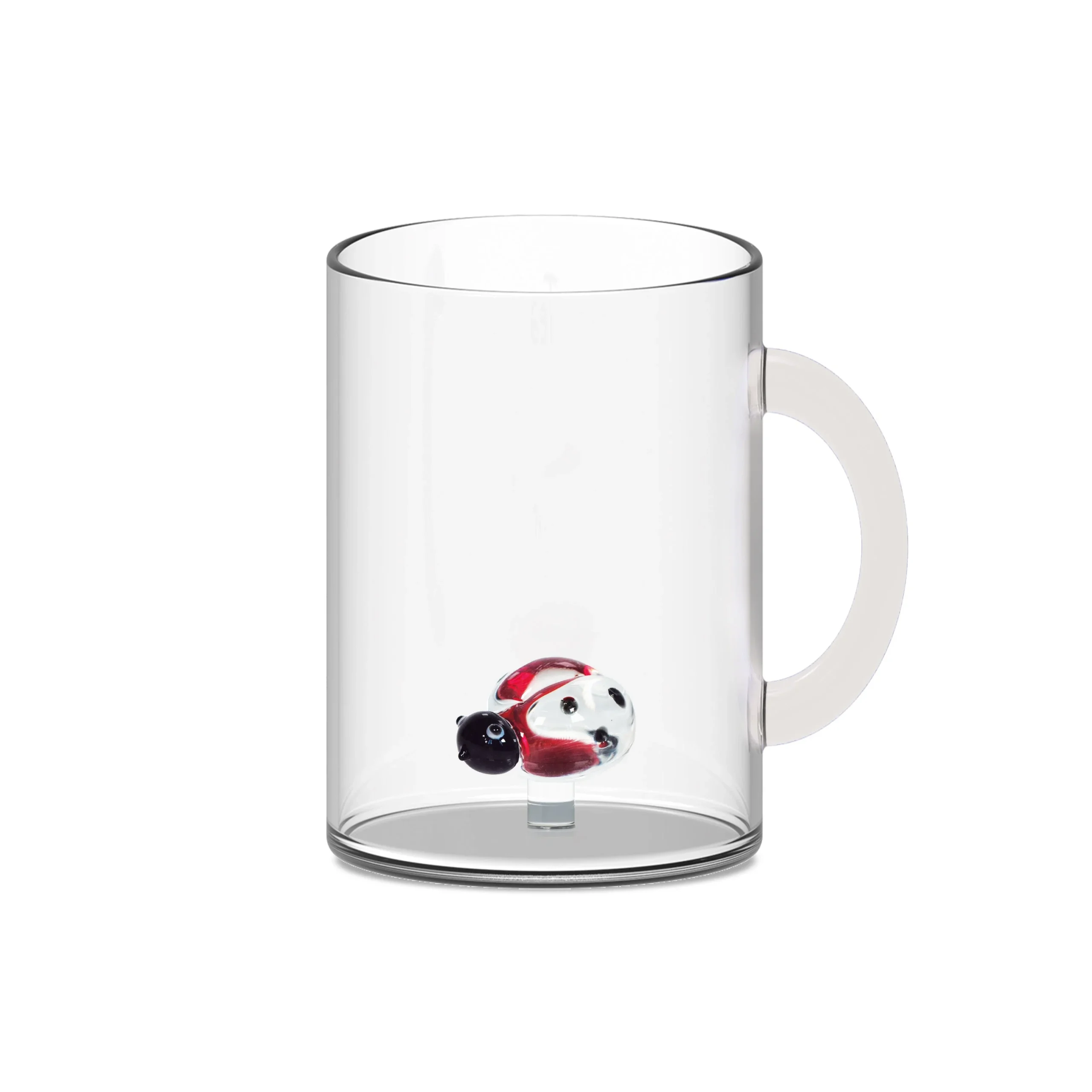 WD LifeStyle Tazza Vetro Borosilicato Cc 420 ml Decoro Coccinella