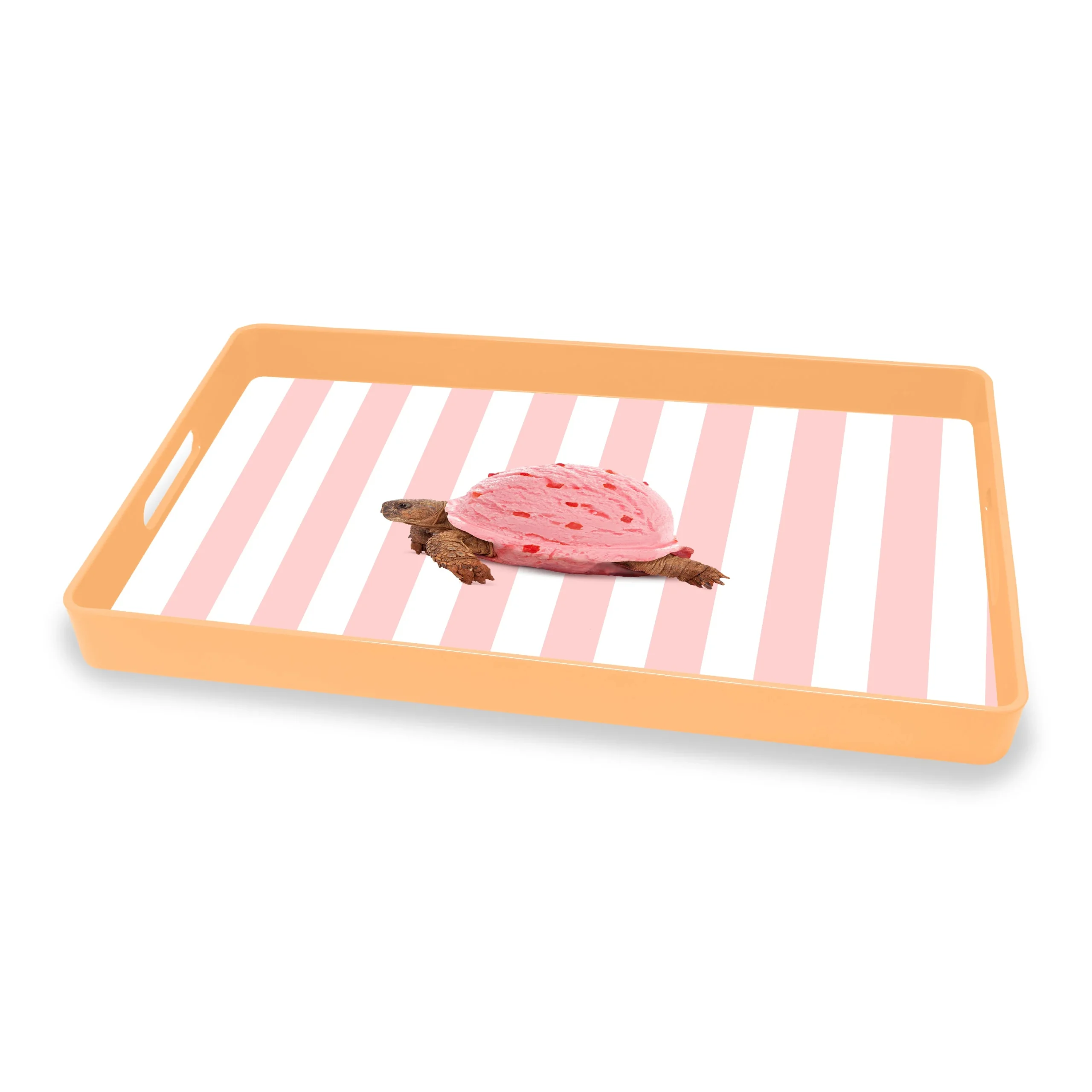 WD LifeStyle Vassoio Rettangolare 40 x 24 Cm Decoro Tartaruga