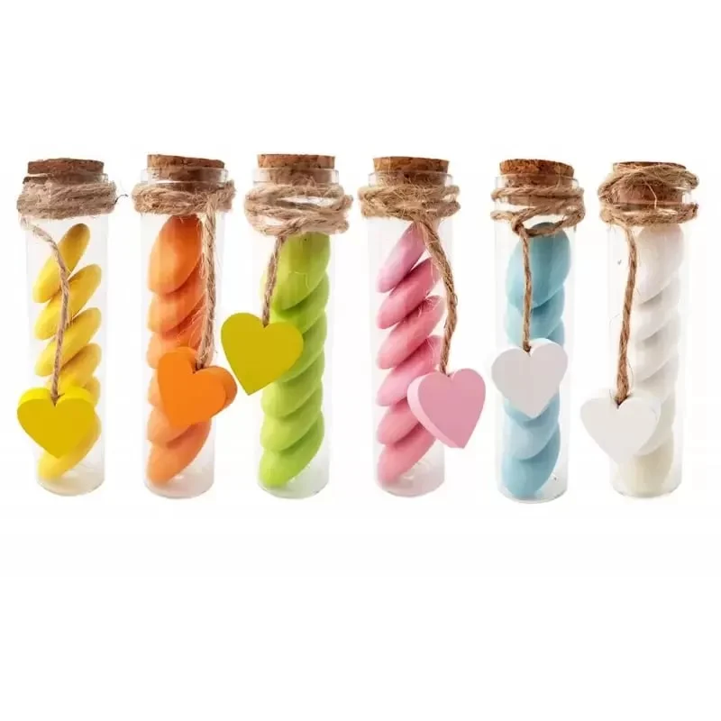 L'Arcolaio  Provetta Vetro con Tappo Sughero 12 x 2,5 Cm 24 Pz