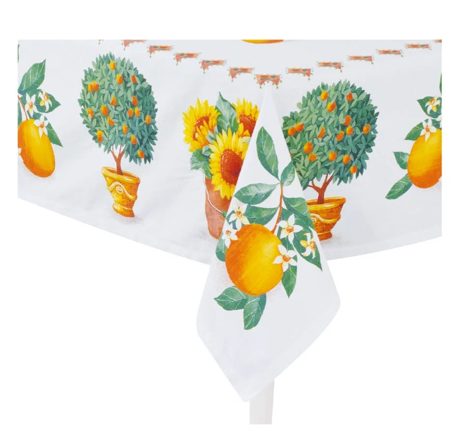 Preziosa Home Tovaglia Raso 140 x 240 Cm con Stampa Digitale Frutta Ass. Poliestere 1 Pz