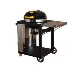 DOME CART PRO KETTLE BBQ A CARBONE CON CARRELLO E RIPIANO LATERALE