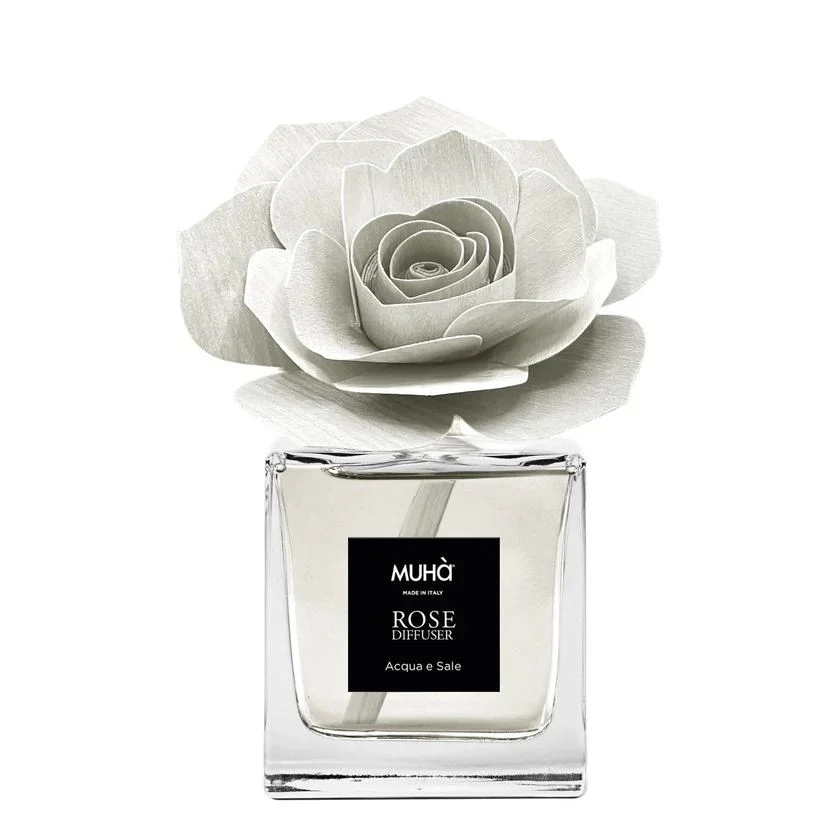 Muhà Profumatore Diffusore Rosa Bianca Acqua e Sale 100 ml