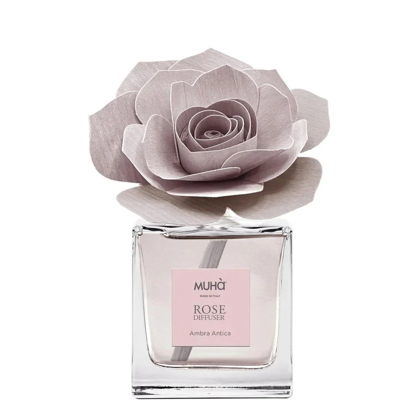 Muhà Profumatore Diffusore Rosa Rosa Ambra Antica 100 Ml