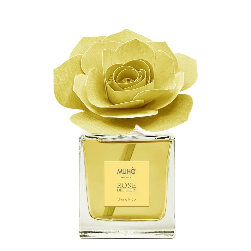 Muhà Profumatore Diffusore Rosa Gialla Uva e Fico 100ml