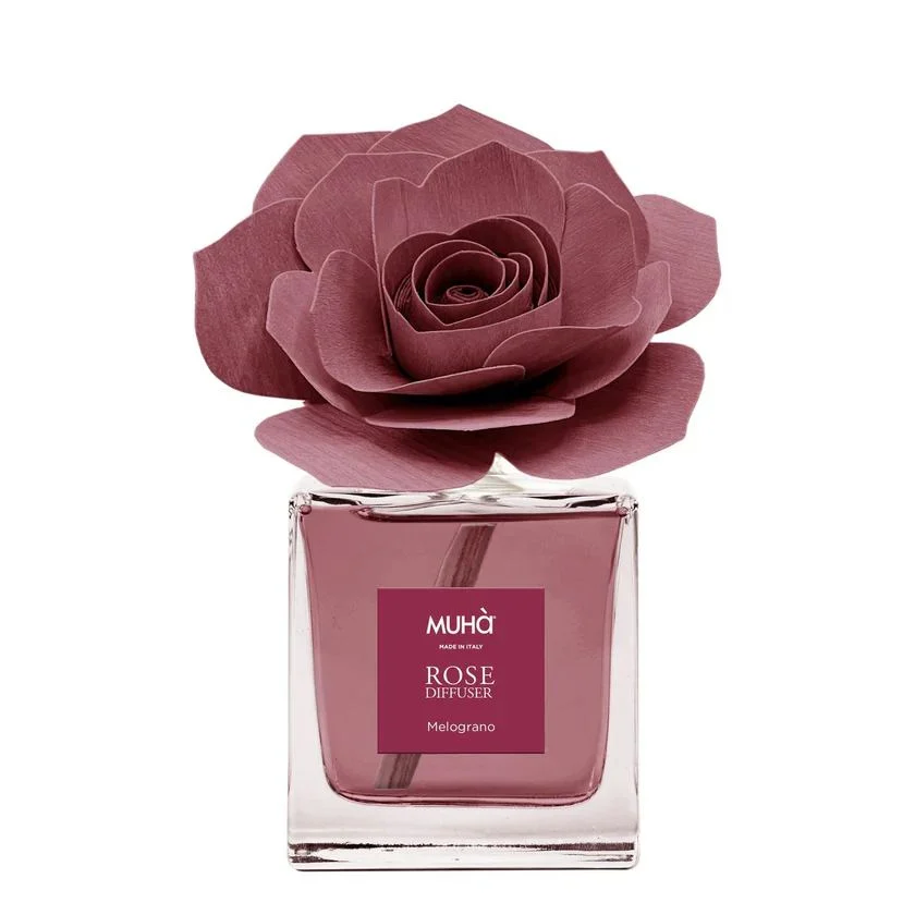 Muhà Profumatore Diffusore Rosa Bordeaux Melograno 100 Ml