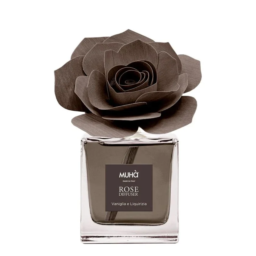 Muhà Profumatore Diffusore Rosa Marrone Vaniglia e Liquirizia 100 Ml