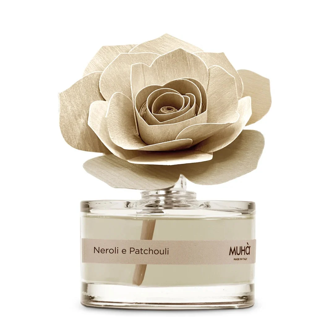 Muhà Profumatore Diffuser Rosa Burro Bomboniera Dolce Latte 50ml