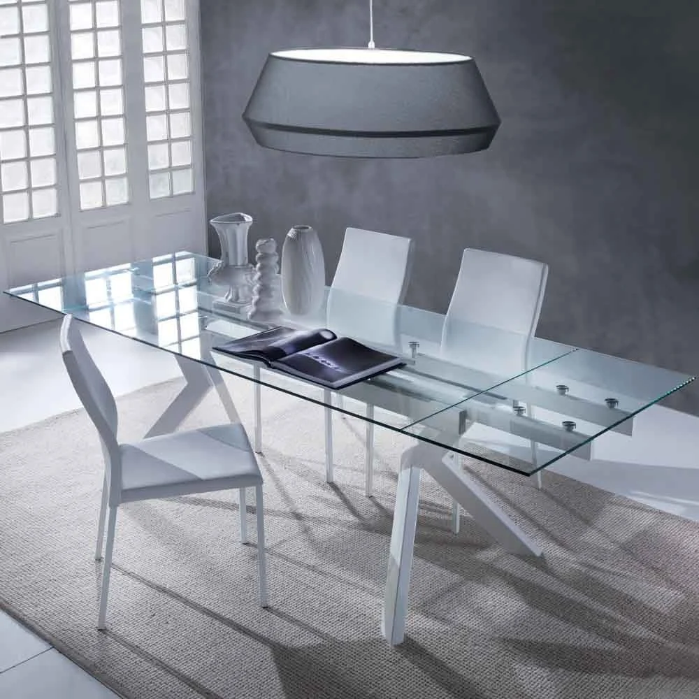 Tavolo Tokio Glass allungabile in vetro - La Seggiola