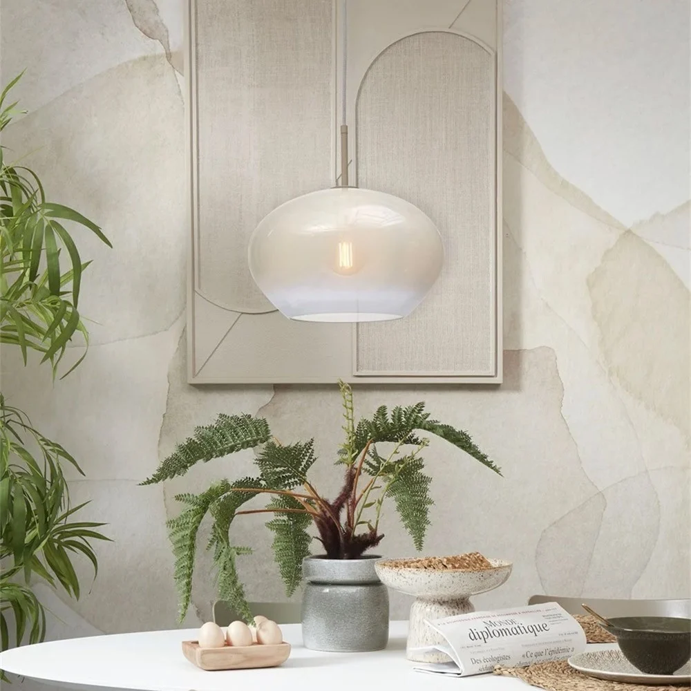 Lampada a sospensione Bologna - bianco latte
