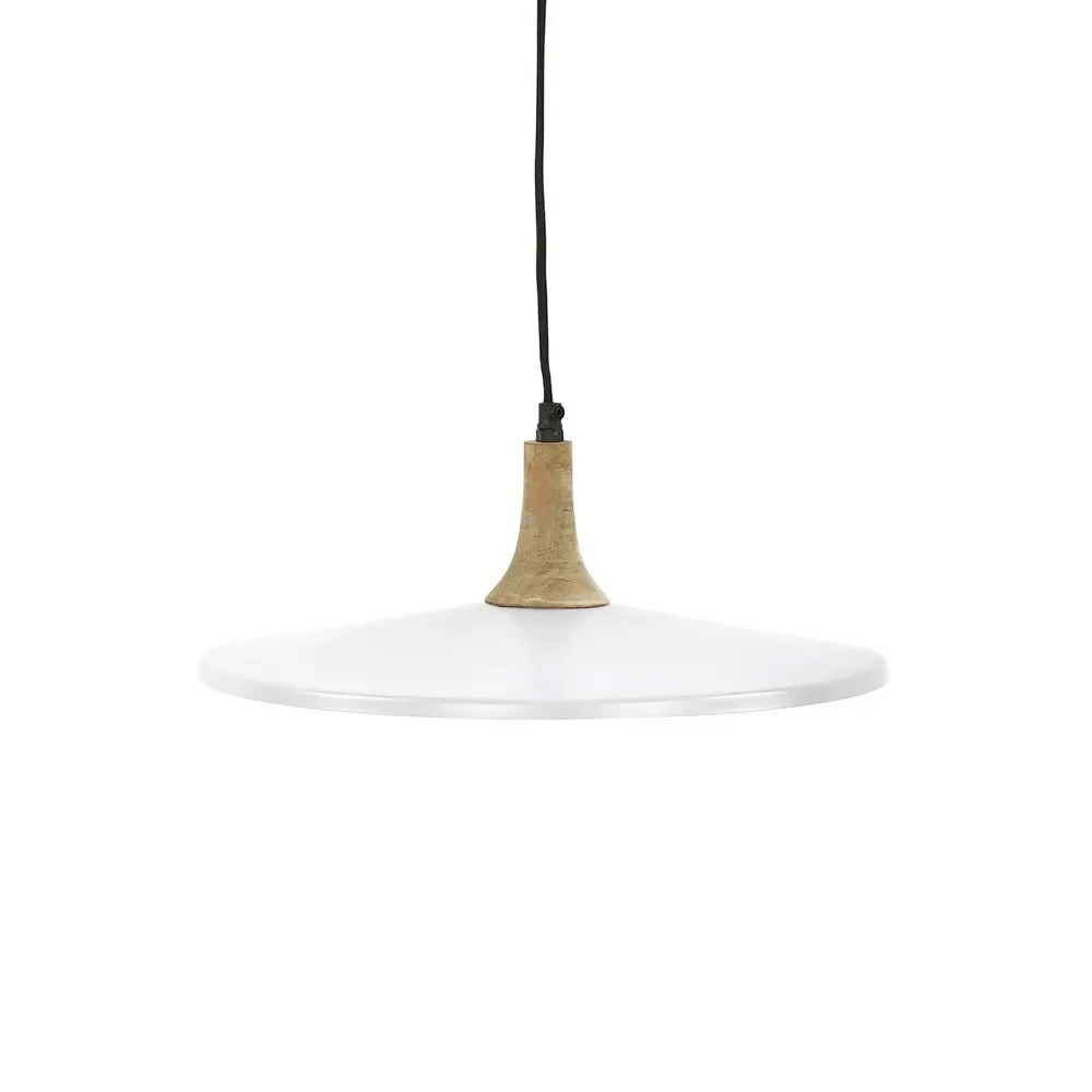 Lampada a sospensione BRAMPTON DIA 40 x H 13 cm - bianco