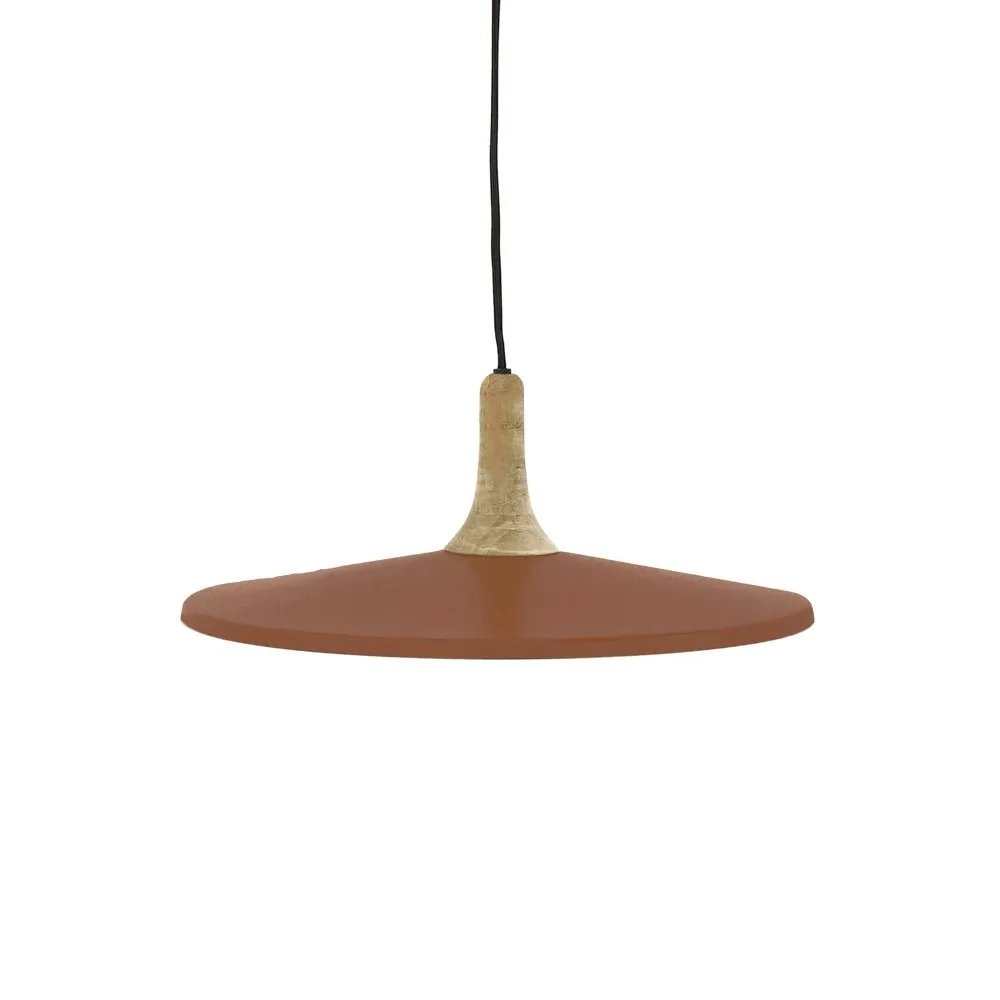 Lampada a sospensione BRAMPTON DIA 40 x H 13 cm - cannella