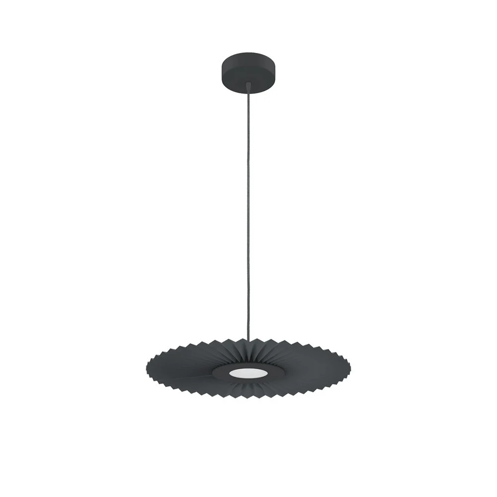 Lampada a sospensione Carmen S - grigio ardesia