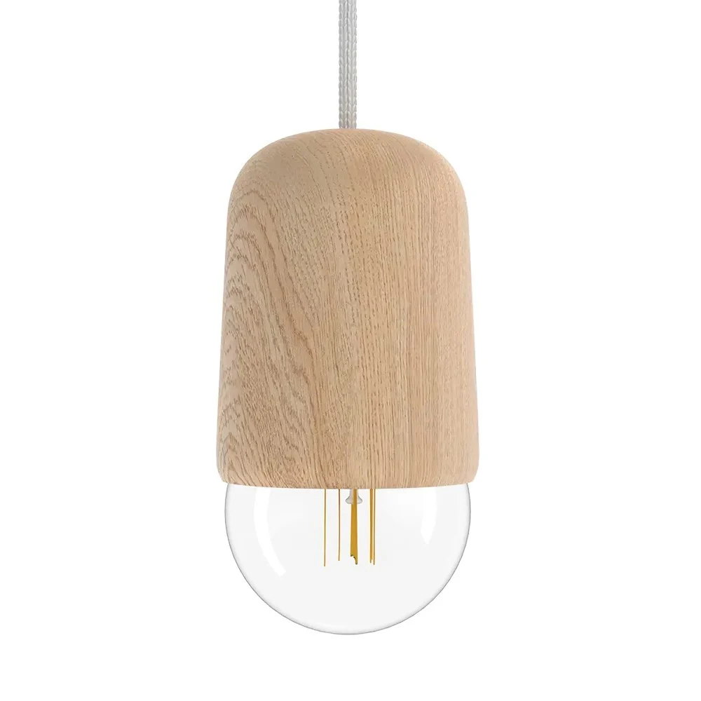 Lampada a sospensione Luce Medium, rovere naturale