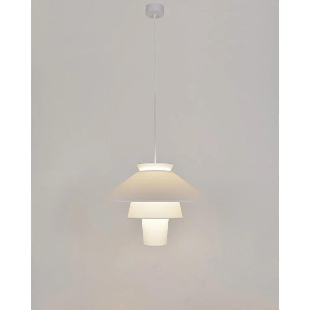 Lampada a sospensione Ruche L - Bianco