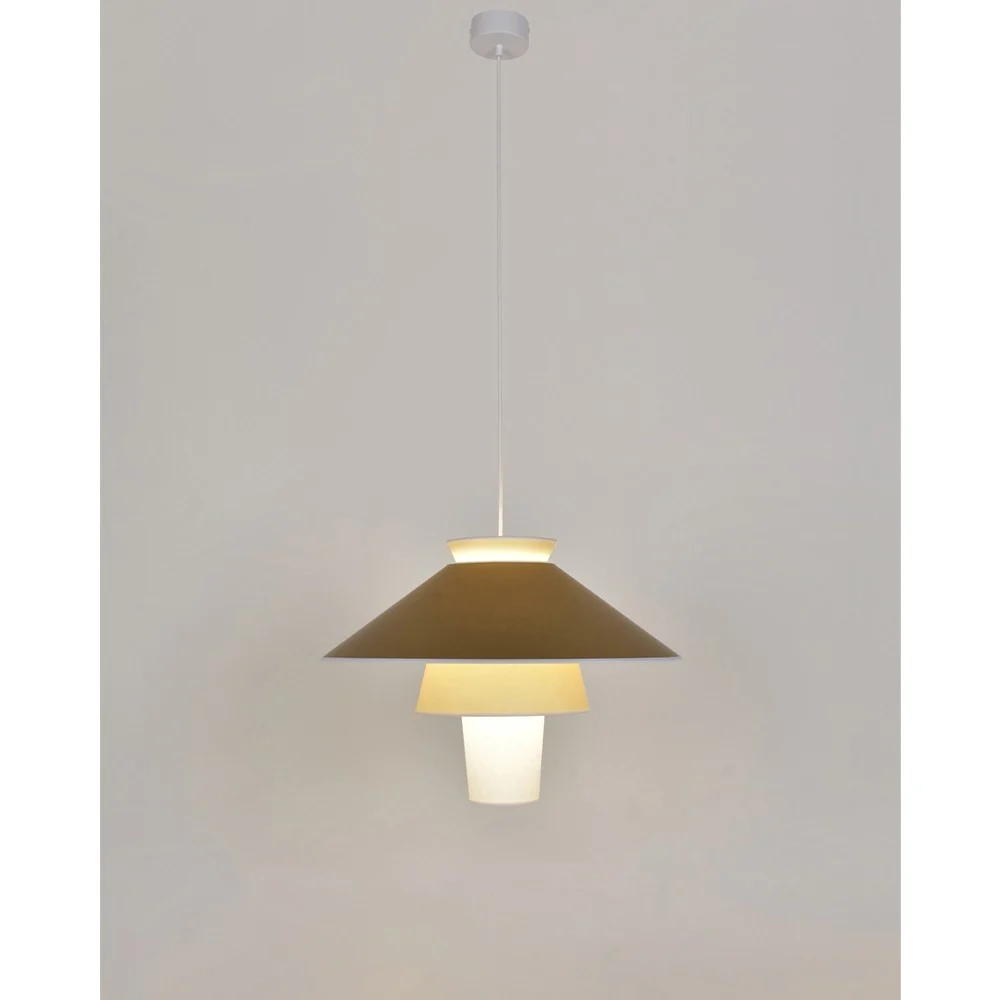 Lampada a sospensione Ruche L - Ocre