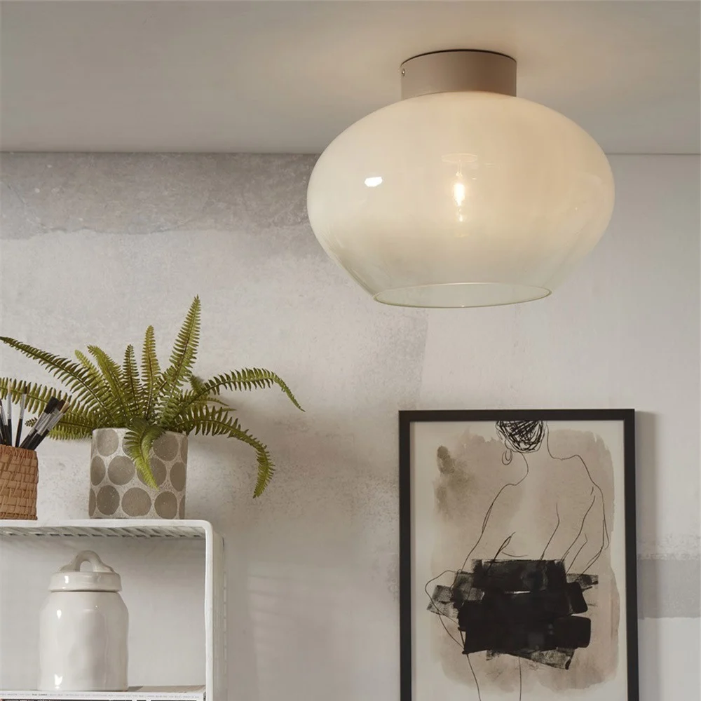 Lampada da soffitto Bologna - bianco latte