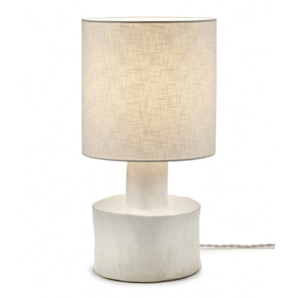 Lampada da tavolo Catherine bianco e bianco opaco