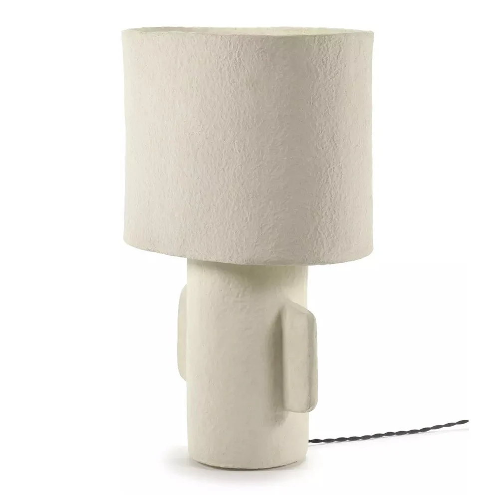 Lampada da tavolo Earth H54 cm bianca