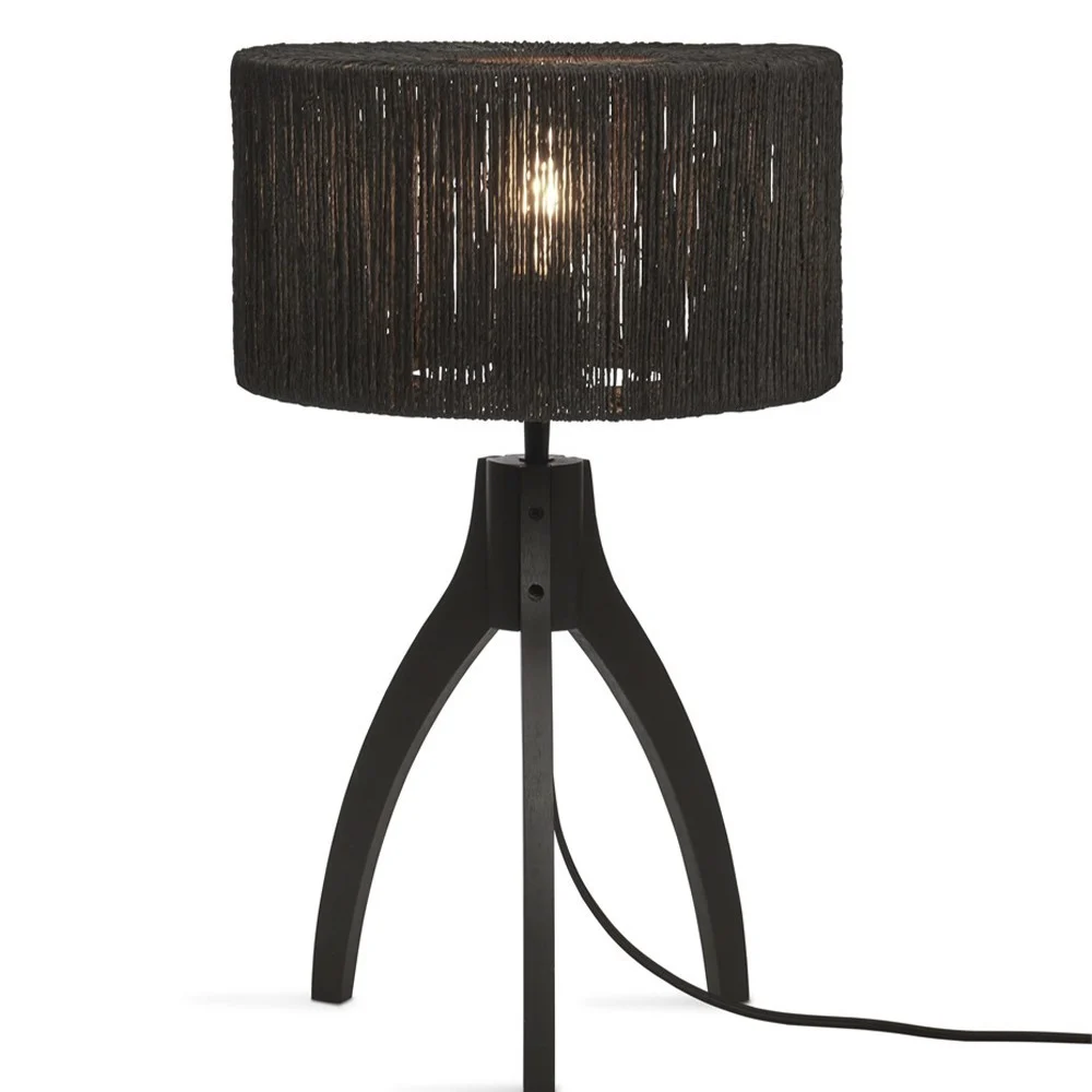 Lampada da tavolo Iguazu 3 piedi - nero