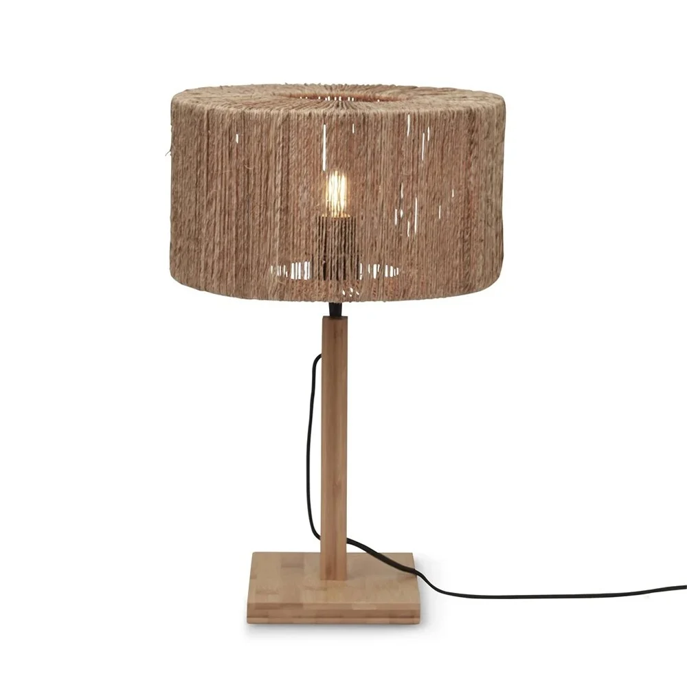 Lampada da tavolo Iguazu gamba dritta - naturale