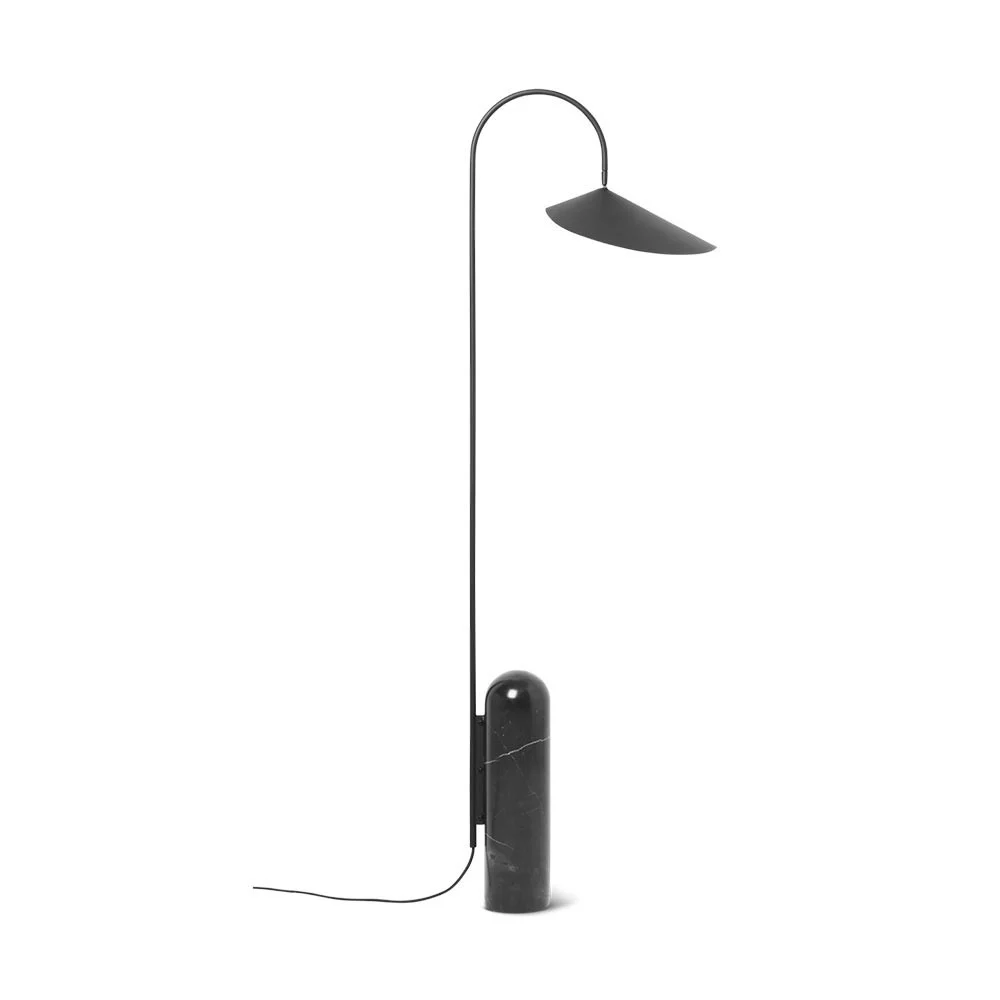 Lampada da terra Arum nera