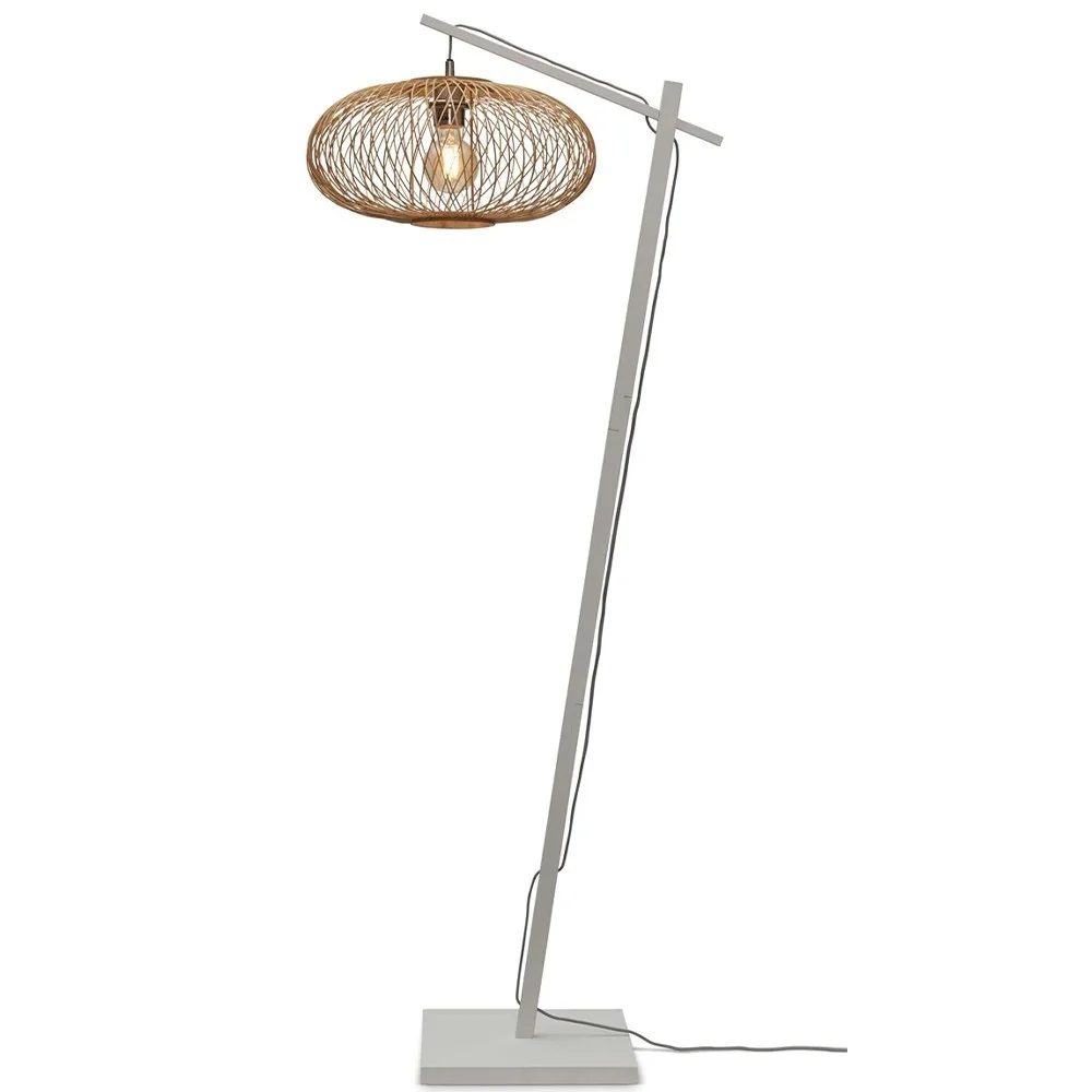 Lampada da terra Congo bianco