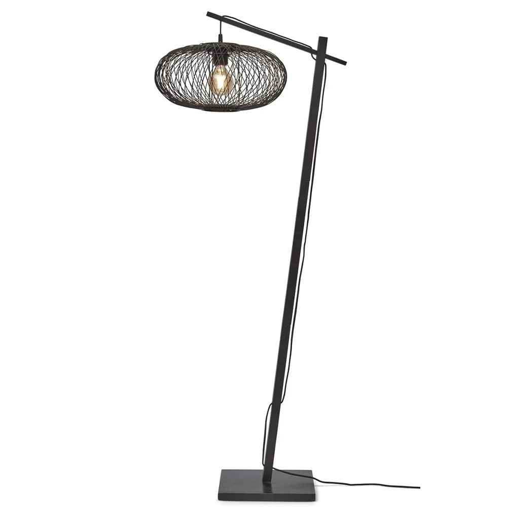Lampada da terra Congo nero