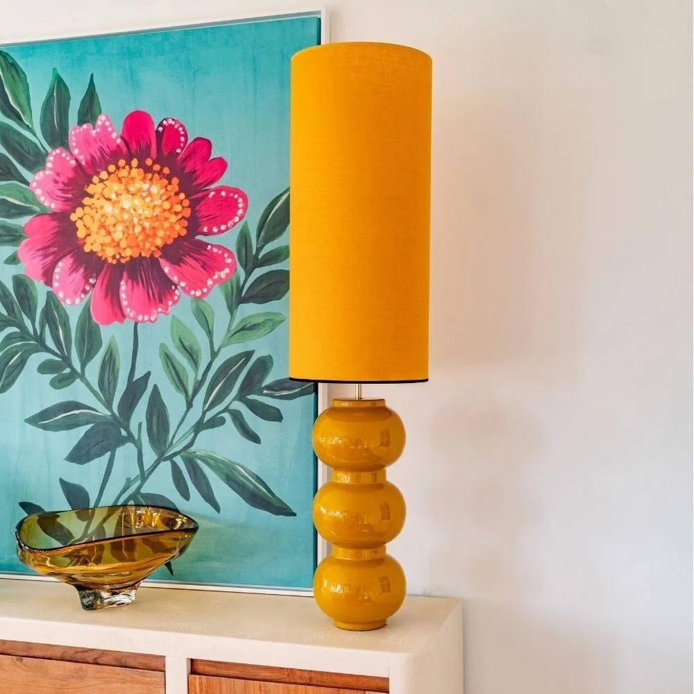 Lampada da terra Pila Mustard