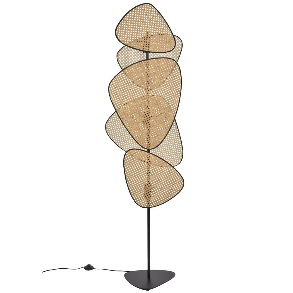 Lampada da terra Screen in canna naturale