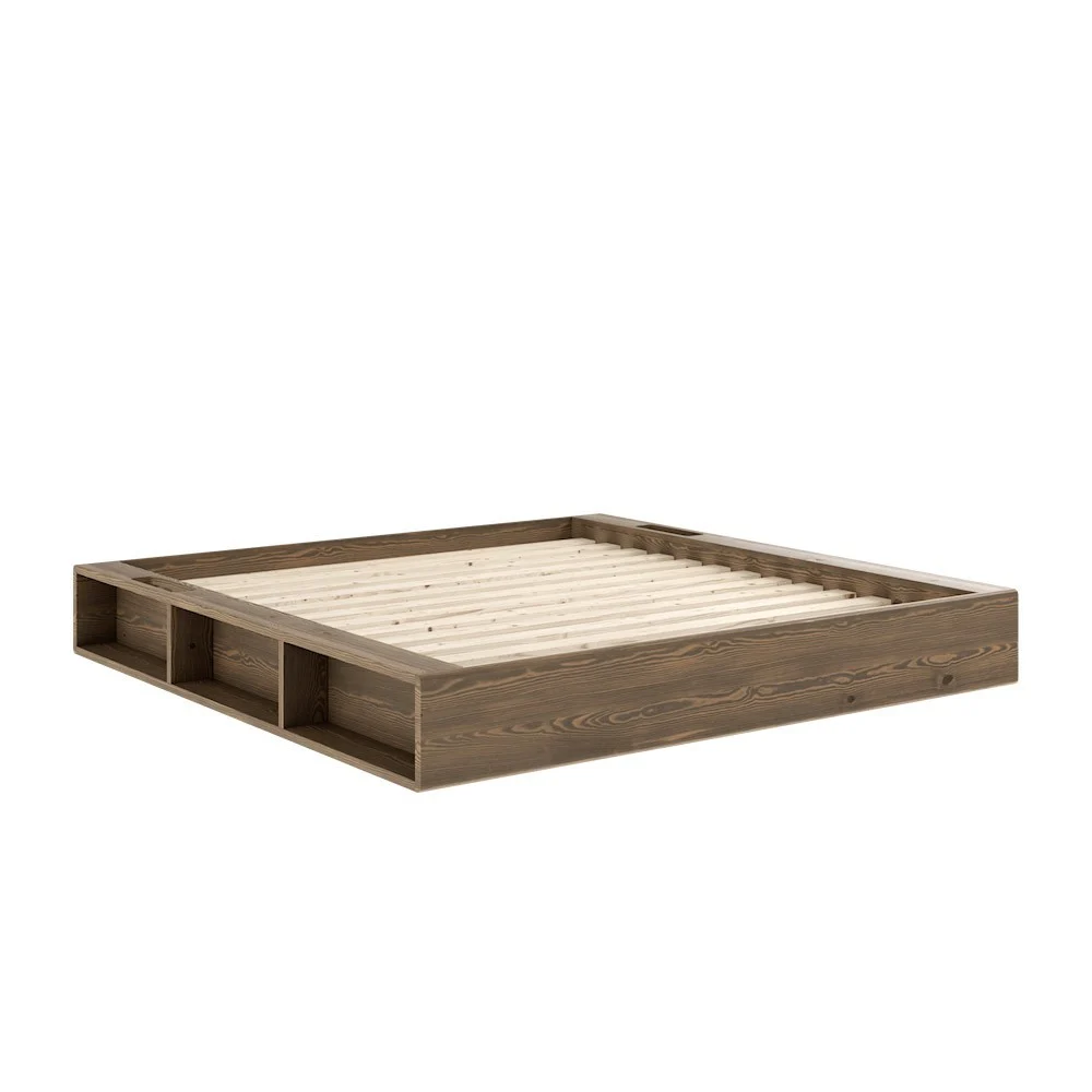 Letto ZIGGY - 106 laccato marrone carruba